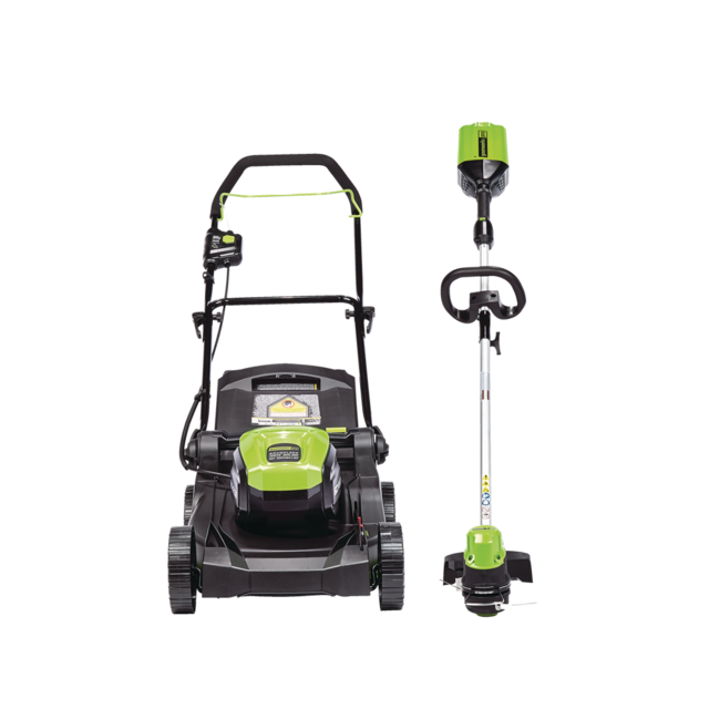 Greenworks 2in1 60V 4Ah Battery, Cordless Push Lawn Mower + String