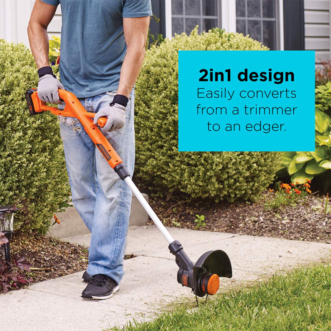 Black and decker discount trimmer and blower