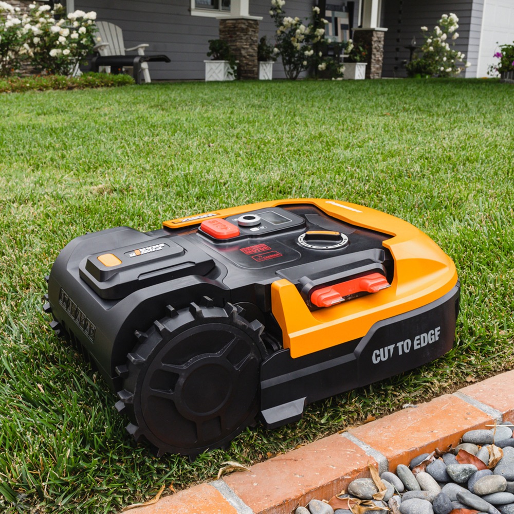 WORX Landroid Cordless Brushless Robotic Lawn Mower, Bluetooth/WiFi