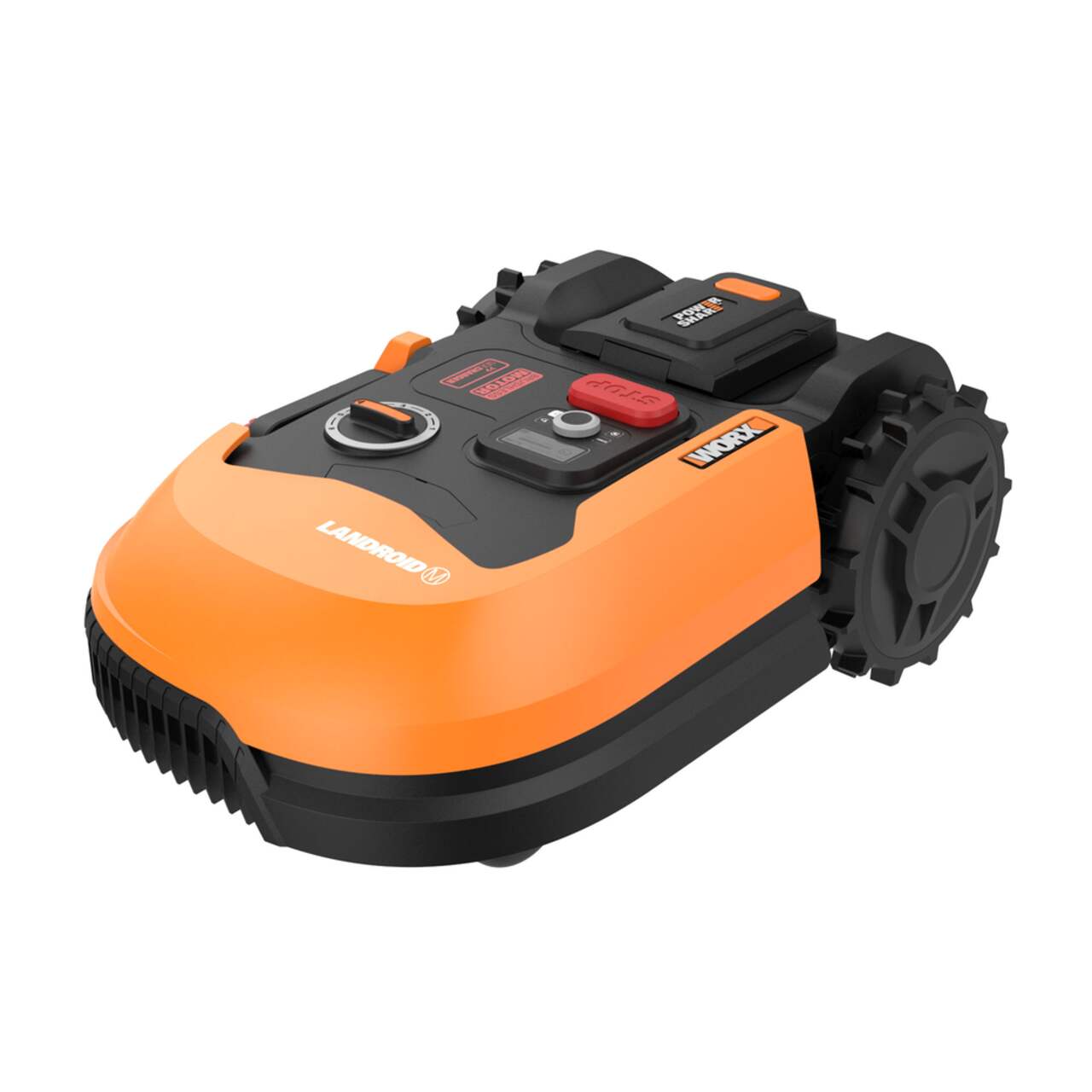 WORX WR147 Landroid Cordless Brushless Robotic Lawn Mower Bluetooth Wi Fi 17 3 4 in 1 4 Acre Canadian Tire