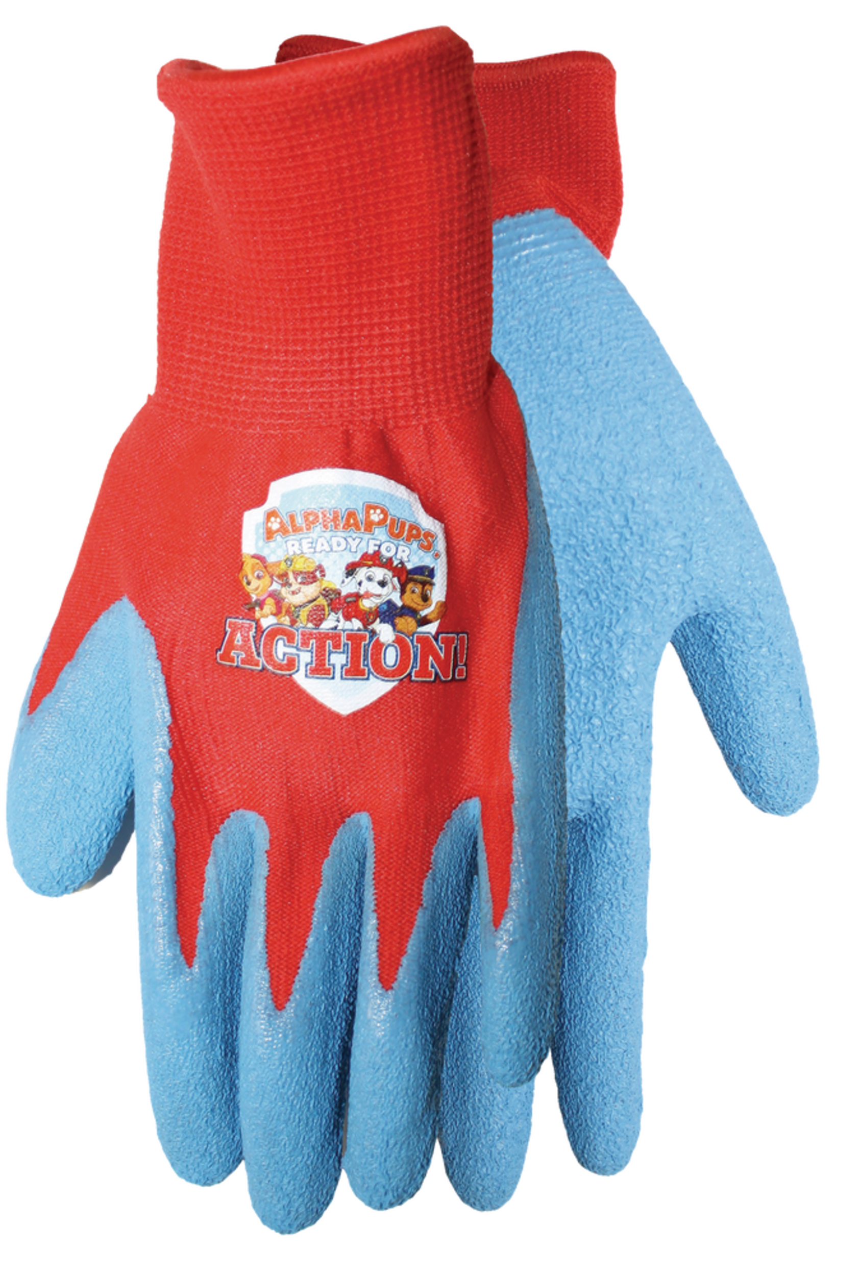 Paw Patrol Alpha Pups Kids' Latex Coated Gripper Garden Gloves Composite_or_Mixed