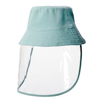 Garden Club Gardening Bucket Hat with Detachable Face Shield Front_Three_Fourths_Angled_Left