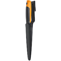 Fiskars Stainless-Steel Dual-Edged Garden Hori Hori Knife with Sheath