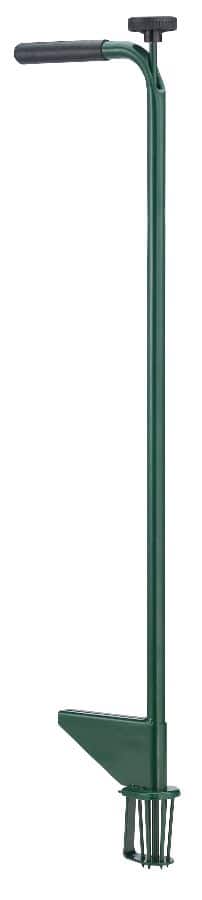 Hound Dog Original Steel 4 Claw Stand Up Weeder with Metal Shaft Green