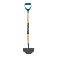 Yardworks Tempered-Steel D-Grip Lawn Edging Tool, 31-5/8-in Wooden Shaft Front_Flat