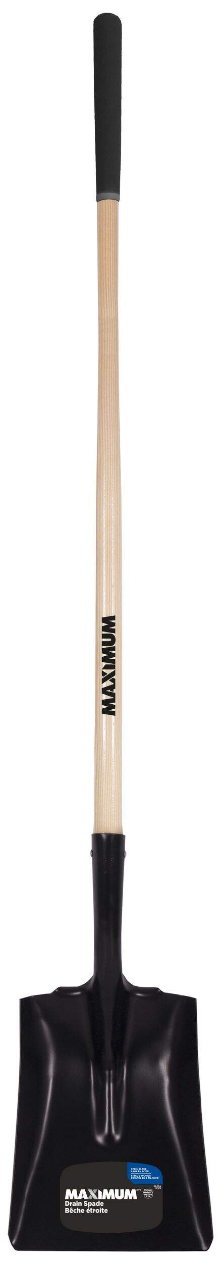 MAXIMUM Square Point Long Handle Shovel Front_Flat
