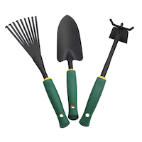 Yardworks 3-piece Heavy Duty Garden Tool Set Front_Flat