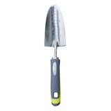 Yardworks 12-in Stainless-Steel Hand Transplanter with Rubber Handle Front_Flat