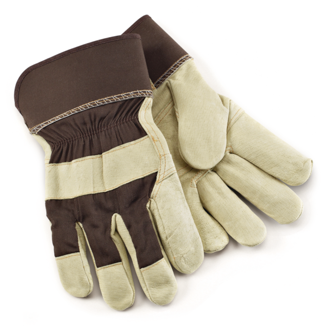 Certified FullLeather Palm Men's Work Gloves, Large, Brown Canadian Tire