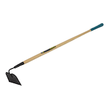 Yardworks Tempered-Steel Garden Hoe, 48-in Hardwood Shaft Front_Three_Fourths_Angled_Left