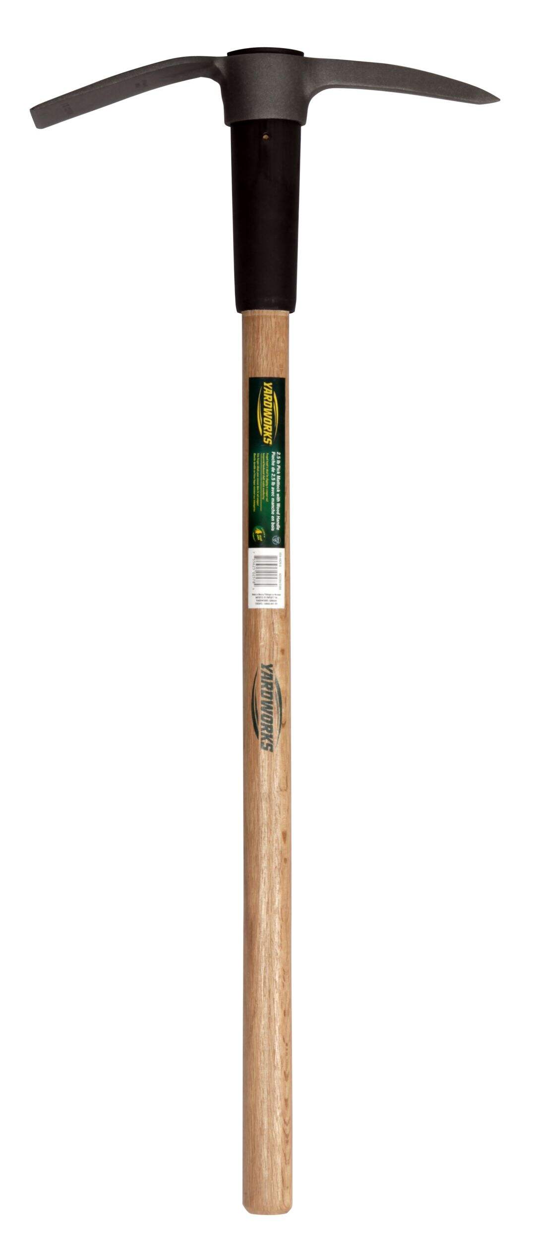 Pioche et pelle Yardworks de 36 po et 2,5 lb, manche en bois dur Front_Flat