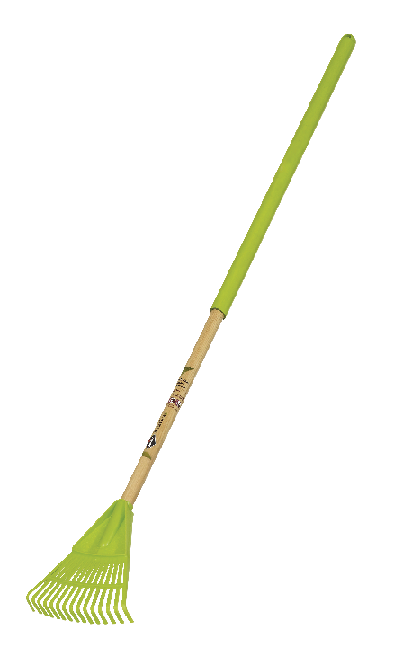 Botanica 8-in Wide Poly 15-Tine Shrub Rake, 55-in Wooden Shaft ...