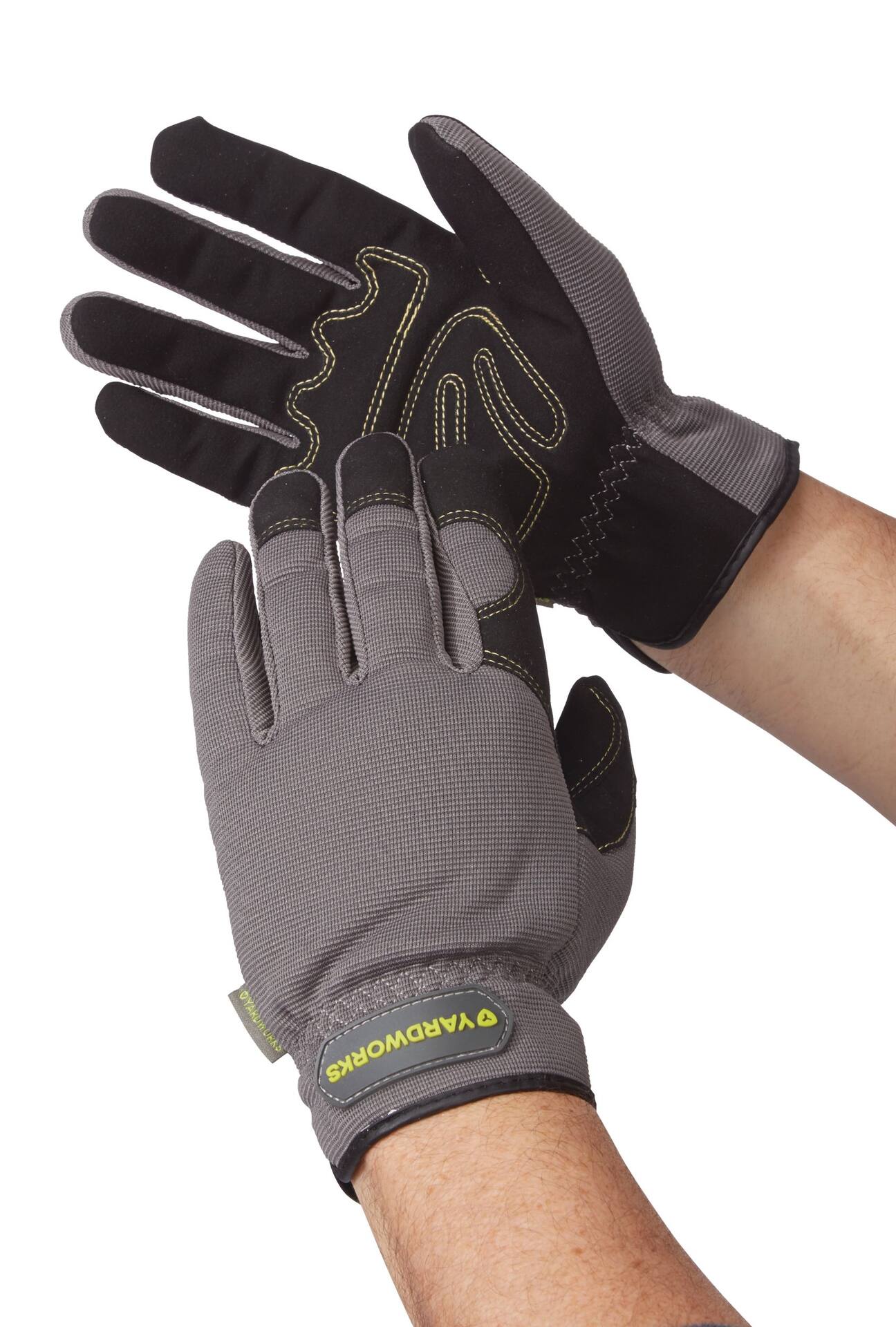 Yardworks Synthetic Leather Unisex Gardening Gloves, Assorted 