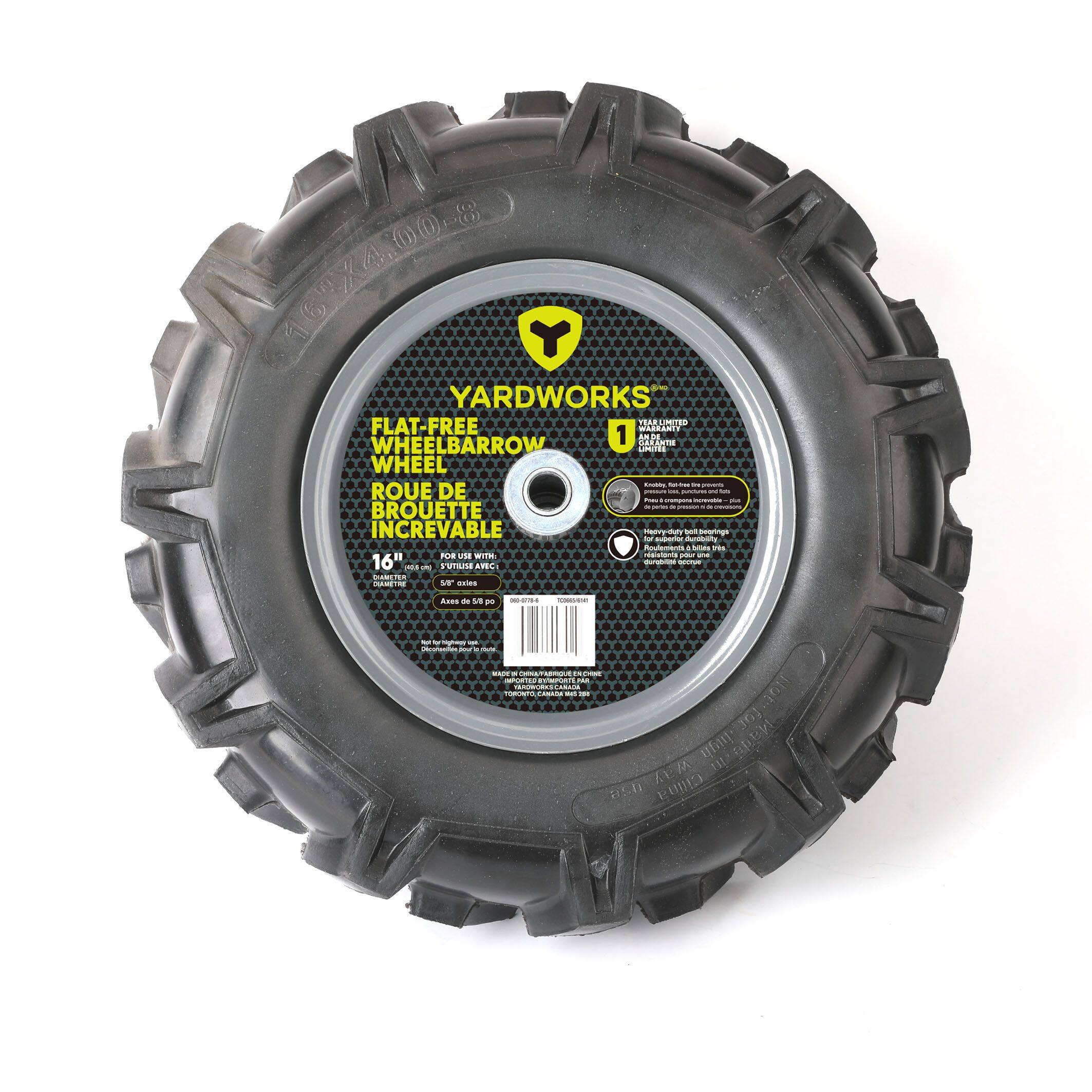 16 wheelbarrow outlet tire