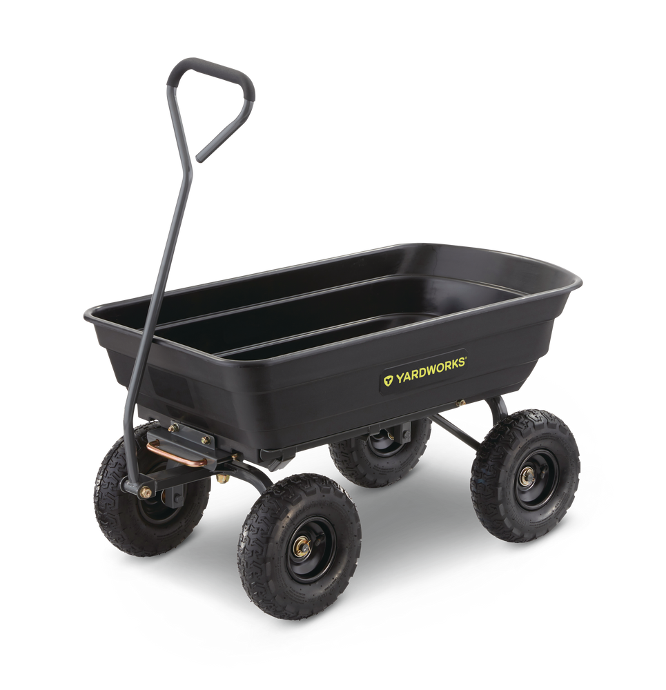 Yardworks Poly Tray 4-Wheel Garden/Yard Cart 600 lb | Canadian Tire