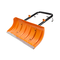 Worx Snow Plow Attachment for Worx Aerocart, features Galvanized Steel Wear Strip Front_Angled_Left