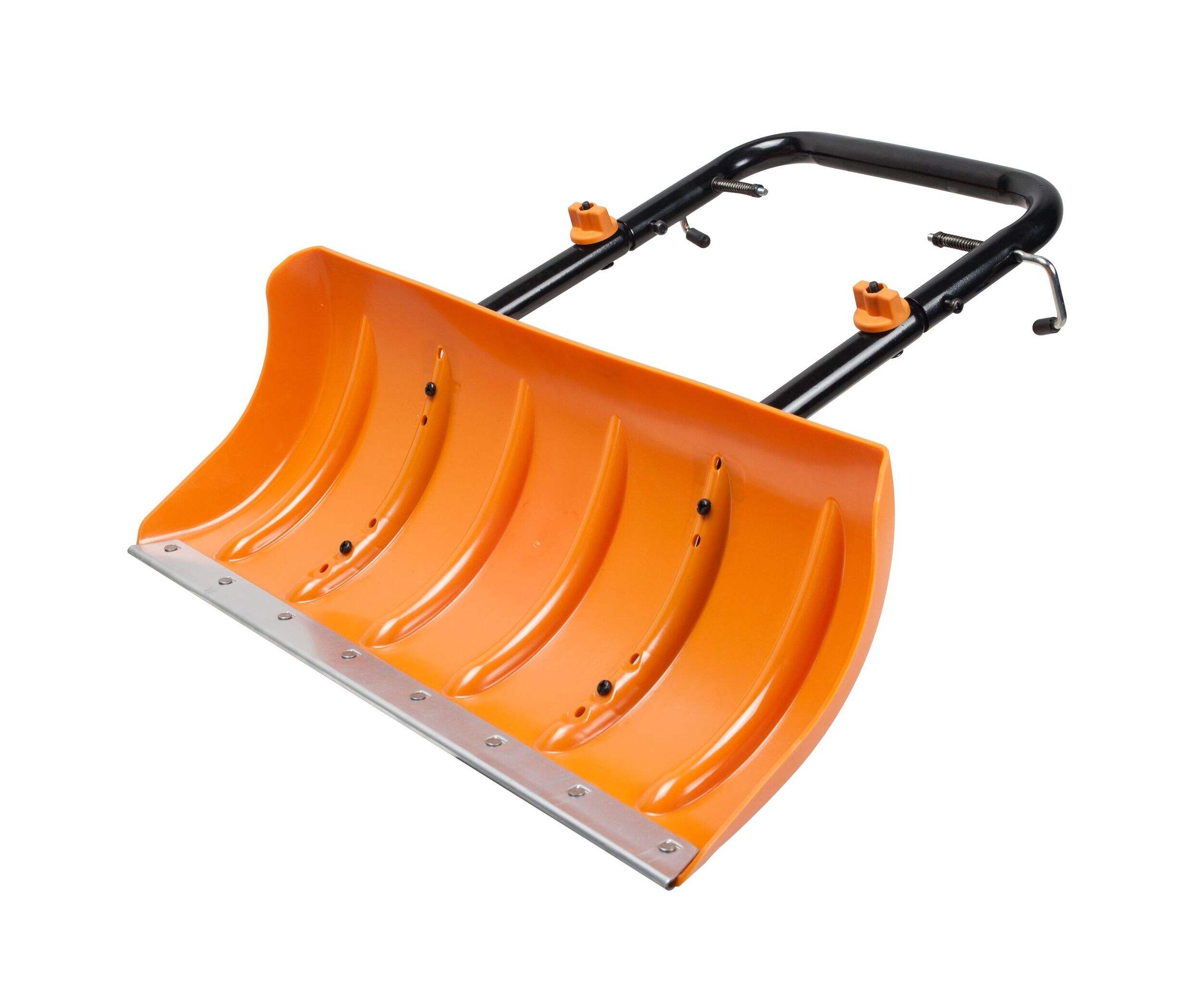 Worx Snow Plow Attachment for Worx Aerocart, features Galvanized Steel Wear Strip Front_Angled_Left