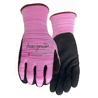 Watson Gloves Ladies Rose Eco Knit Biodegradable Coated Gardening Glove, Medium