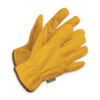 Yardworks Full Grain Leather Drivers-Style Work Glove, Large
