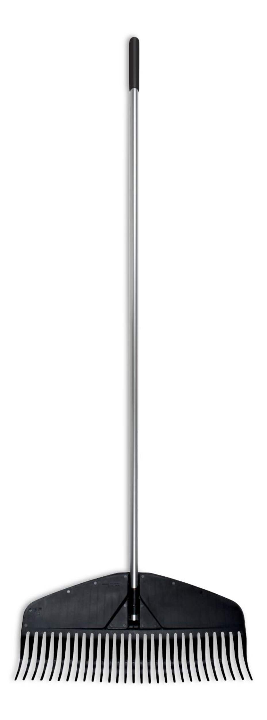 Fiskars Heavy-Duty Resin Tines Aluminum Leaf Rake, 24-in Front_Flat