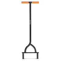 Fiskars Heavy-Duty Two-Prong Extended Reach Steel Coring Aerator with T-Handle, 38-in