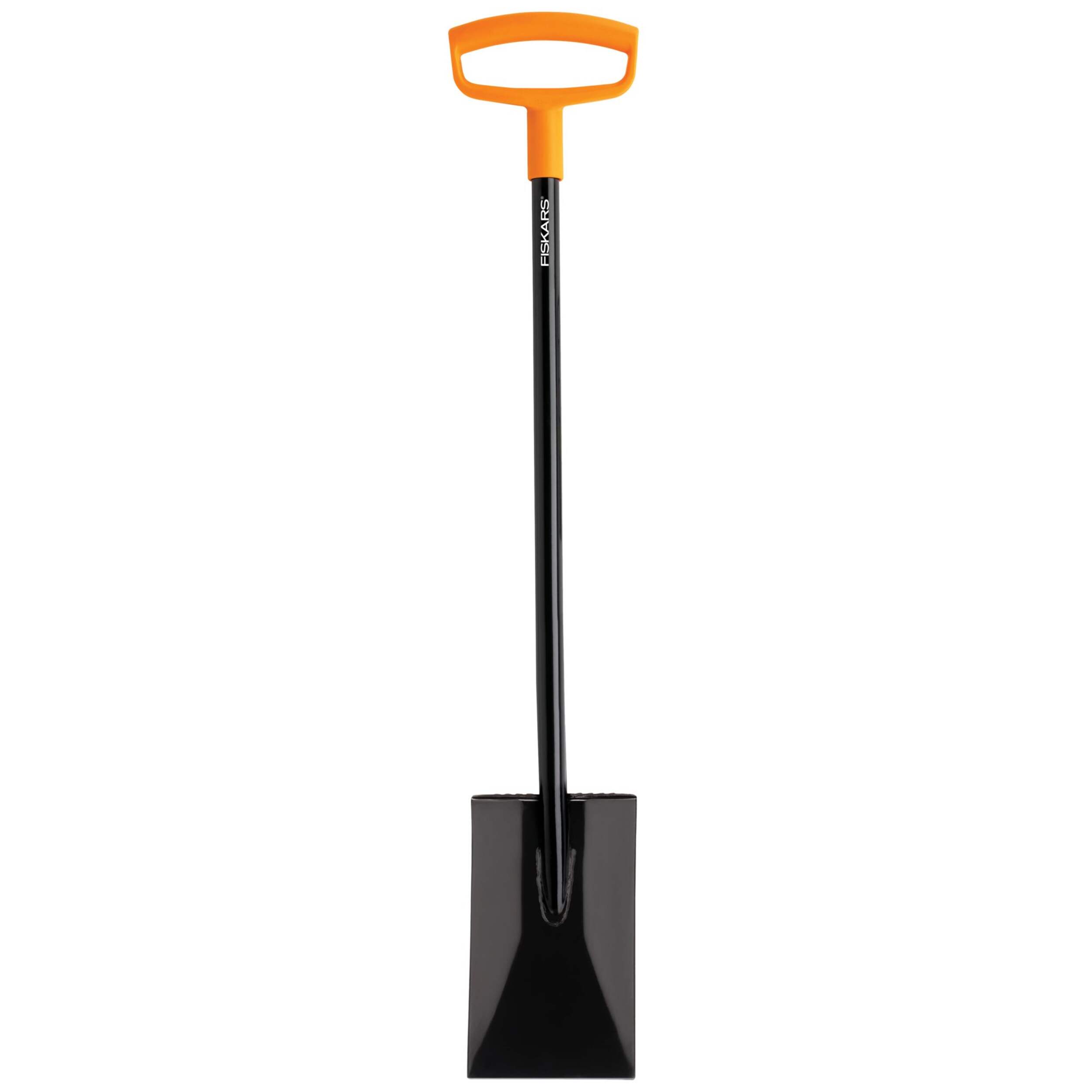 Fiskars Steel D-Handle Garden Spade Front_Flat
