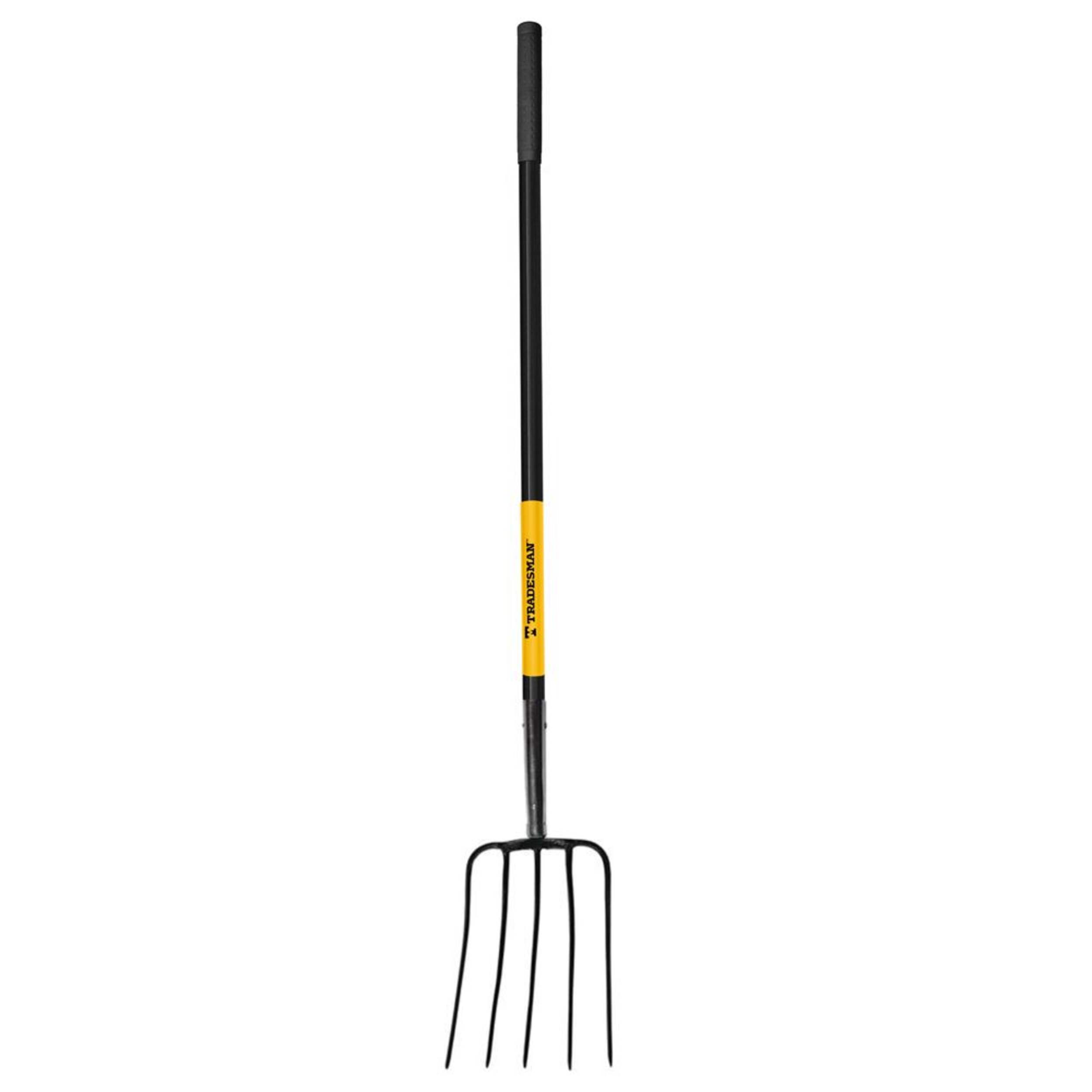 Tradesman 5-Tine Manure Garden Fork Front_Angled_Left