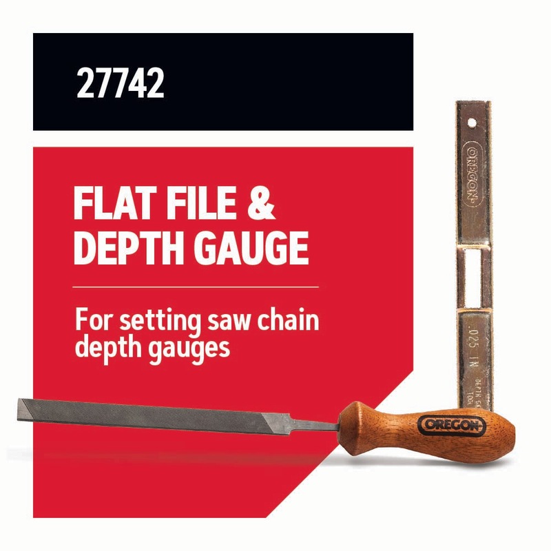 Oregon 27742 Steel Chainsaw Depth Gauge Tool & Flat File, 12in