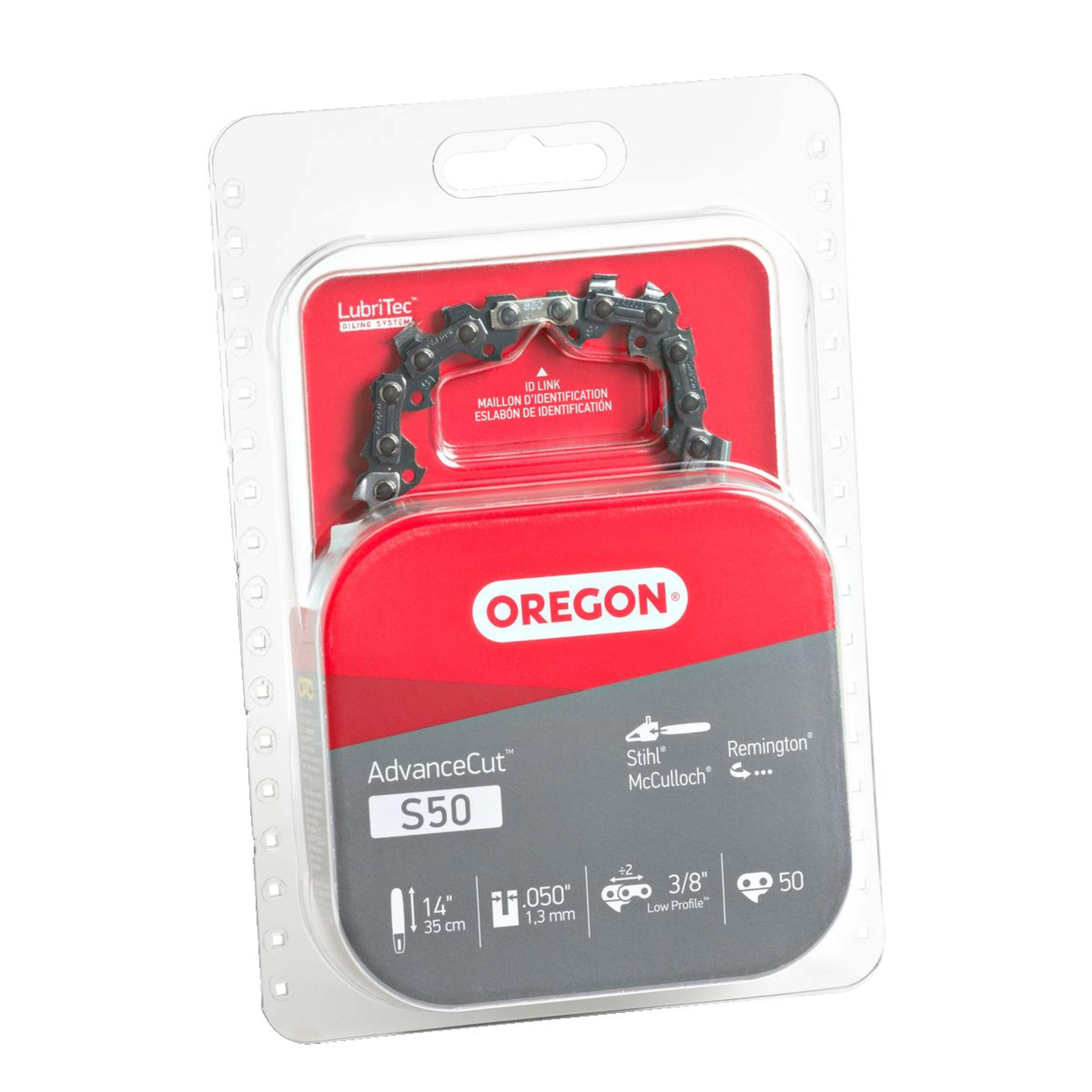 Oregon S50 Replacement Chainsaw Chain, Fits Various Brands & Models, 14-in Front_Angled_Right