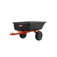 Agri-Fab 12 cu.ft Poly Bed Dump/Swivel Utility Trailer Cart, 700-lb