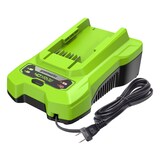 Greenworks 40V lithium Ion Battery Charger, for CT#: 060-1758 Front_Angled_Left