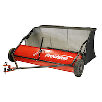Precision Tow Behind Lawn Sweeper for Lawn Tractors with Wheels, 48-in, 18 cu ft Bag