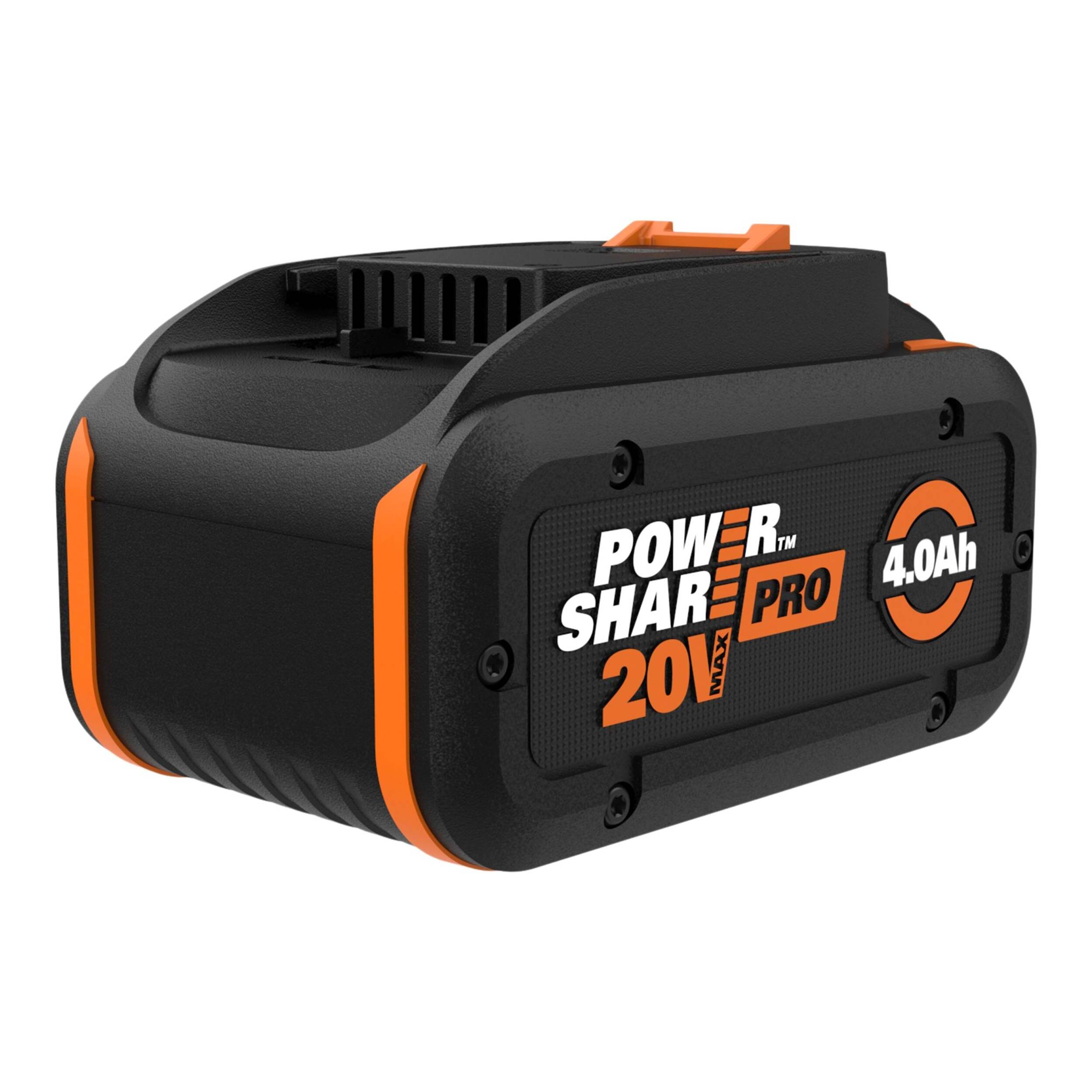 WORX WA3674 20V Power Share™ Pro Battery , 4.0Ah High Capacity Front_Three_Fourths_Angled_Right
