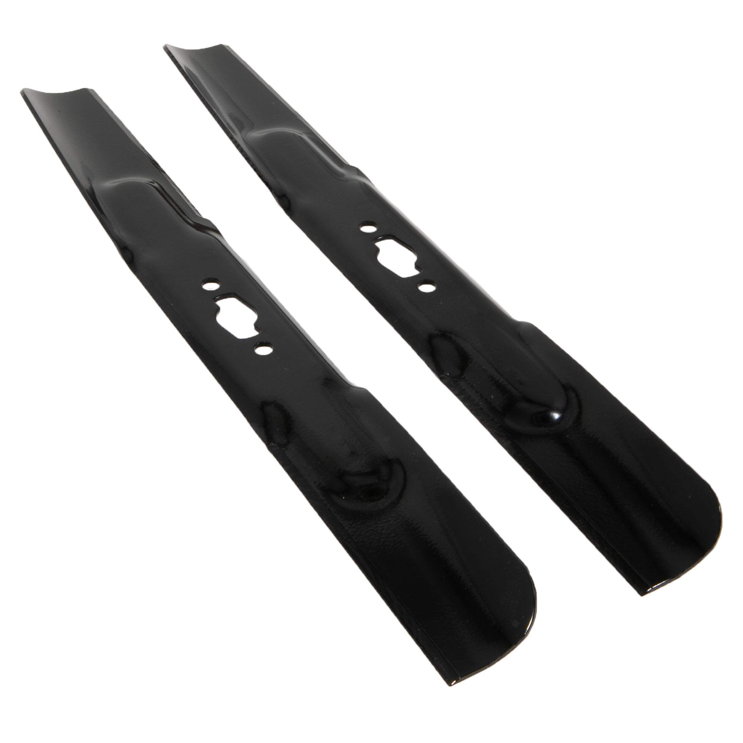 Cub Cadet Replacement High-Lift S-Blade Set, Fits 2022 & After Models, Black, 42-in, 2-pk Front_Three_Fourths_Angled_Left