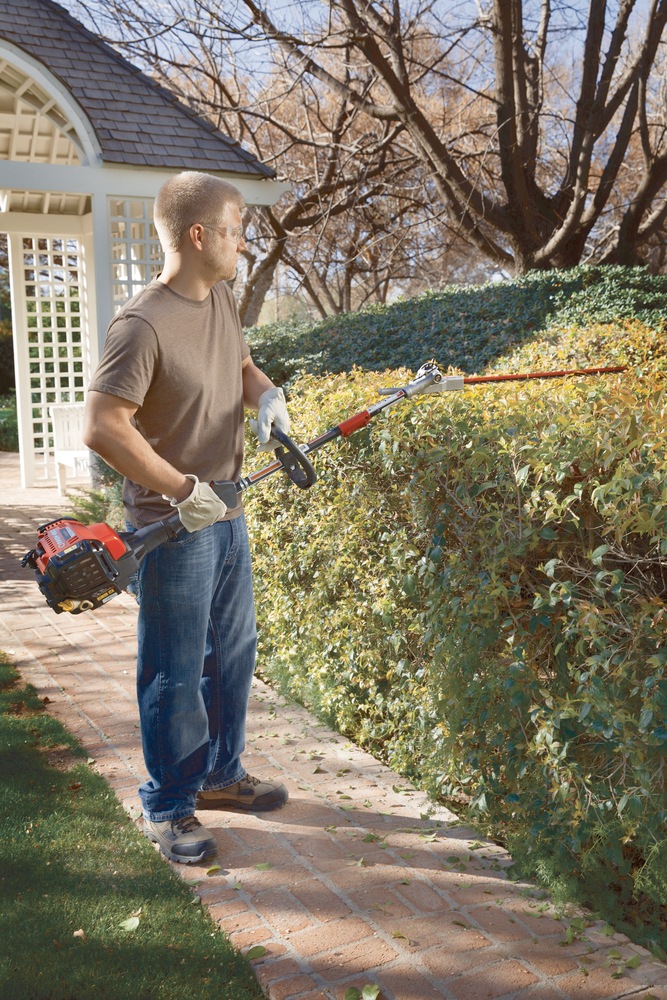 TrimmerPlus Steel Articulating Dual Action Hedge Trimmer Attachment