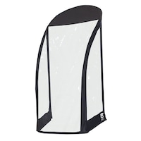 Cabine de souffleuse à neige universelle Atlas Certified convenant à la plupart des souffleuses à neige à 2 et 3 phases Front_Three_Fourths_Angled_Left