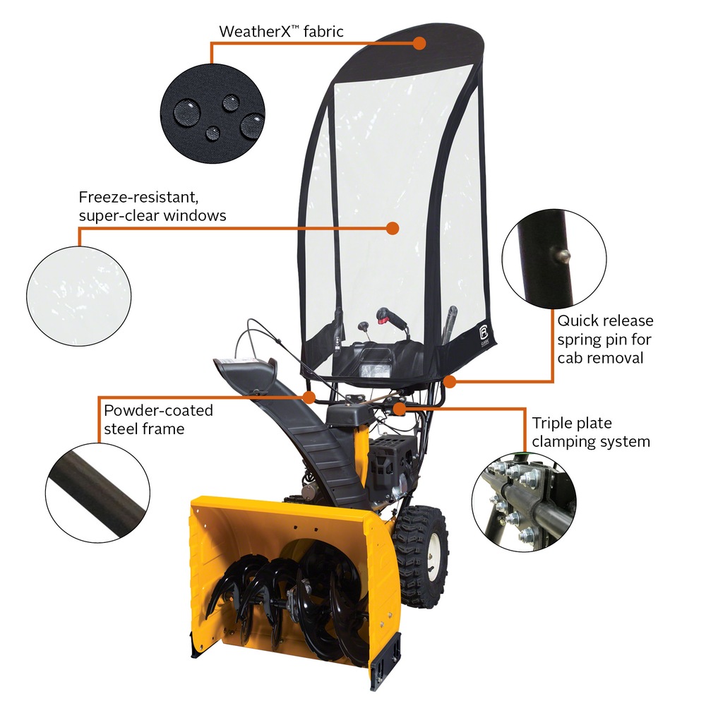 Certified Universal Snowblower Cabin, Fits most 2stage Snowblowers