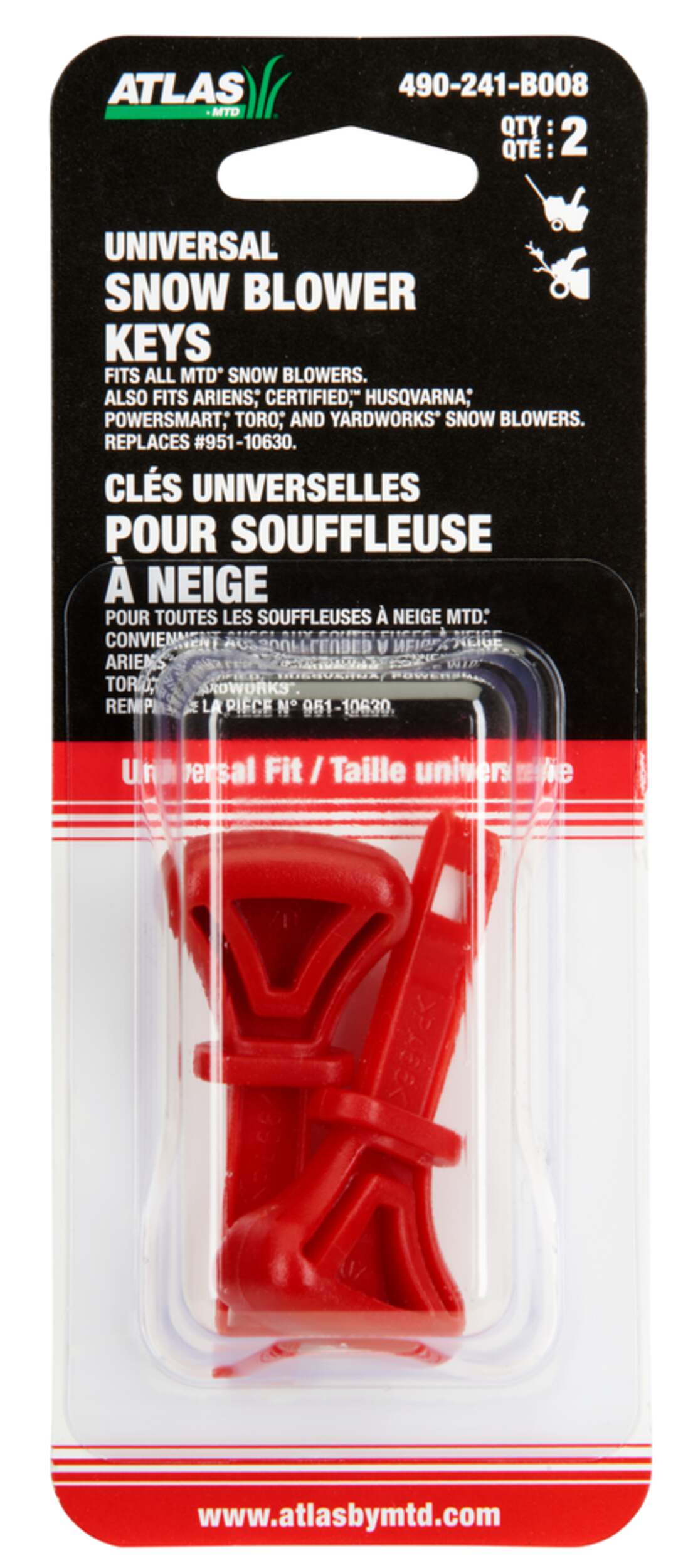 Atlas Universal Snowblower Key Canadian Tire