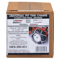 Chaînes universelles de souffleuse à neige Atlas, pour pneus 15 x 5 x 6 po, paq. 2