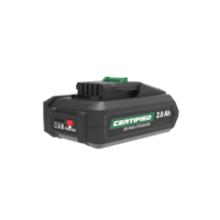 Certified 20V Max Lithium-ion 2Ah Replacement Battery with Battery Level Indicator