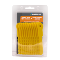 Shakespeare 3 Blade Head Push-N-Load Replacement Nylon Blades for String Trimmer Head Front_Flat