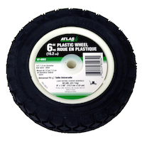 Roue de rechange pour tondeuse Atlas, bande de roulement large, 6 x 1,5 po Overhead_Plunge