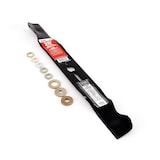 Universal Lawn Mower Replacement Mulching Blade, 20-in, Black Front_Angled_Right