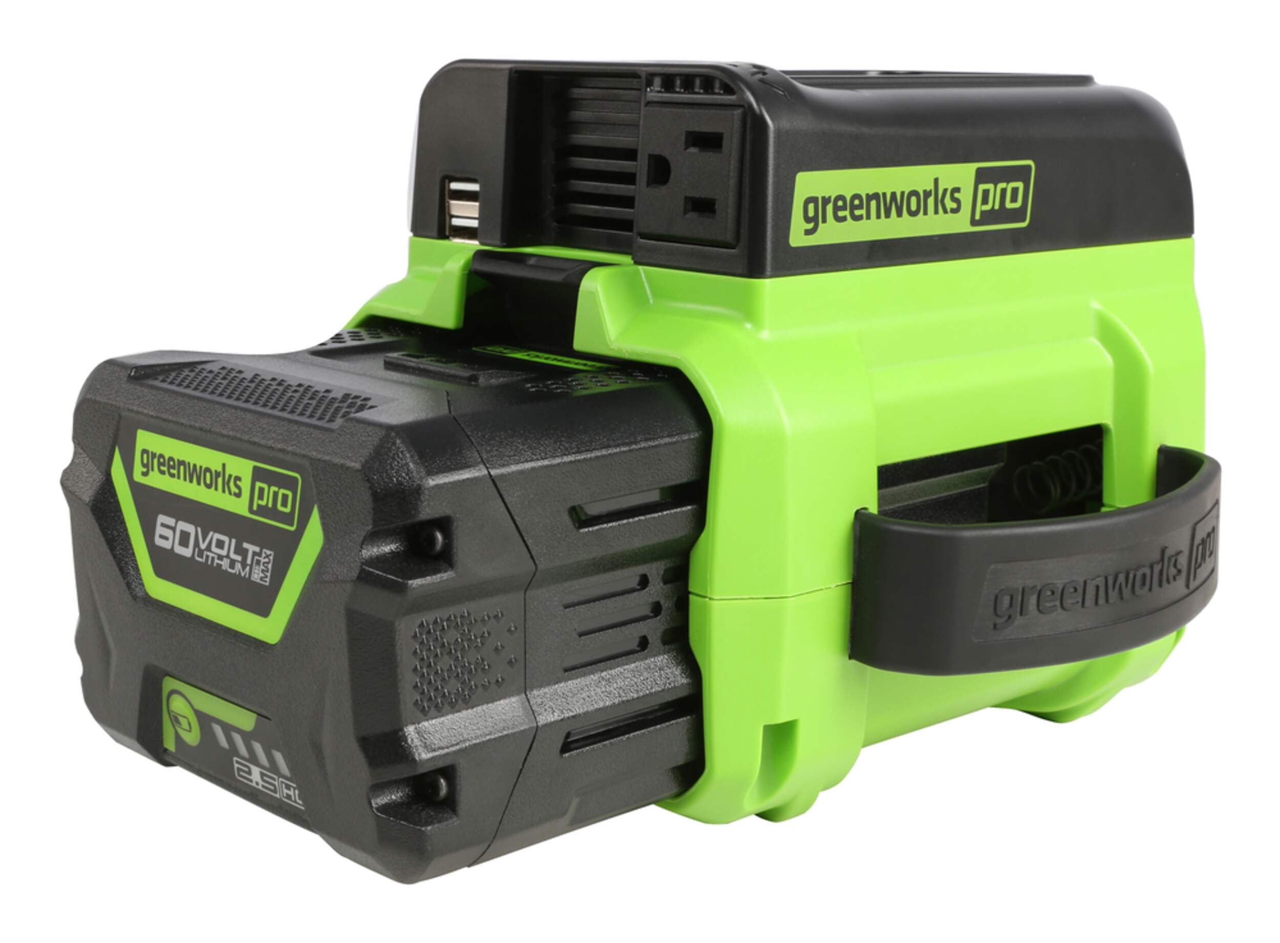 Onduleur Greenworks Pro, 60 V, 300 W, outil seul Front_Angled_Left