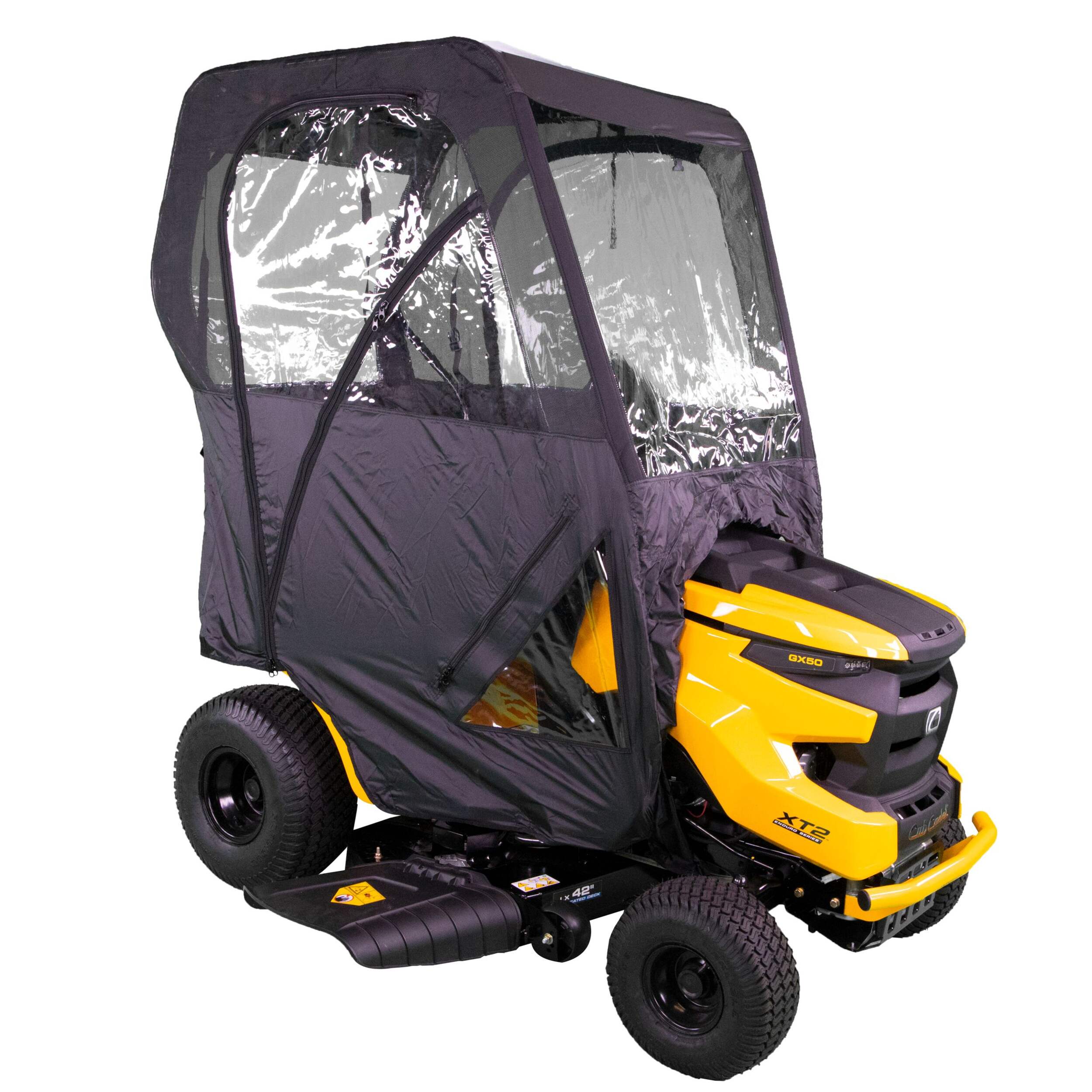 MTD Weather Enclosure Steel & Fabric Snow Cab Kit, Select Models Front_Three_Fourths_Angled_Right