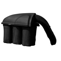 Bac récupérateur triple MTD pour tondeuses à siège de 50 po et 54 po (2015 et plus récentes) Front_Three_Fourths_Angled_Right