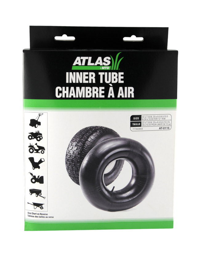Atlas Straight Valve Tire Inner Tube for Lawn Tractor & ATV Tires