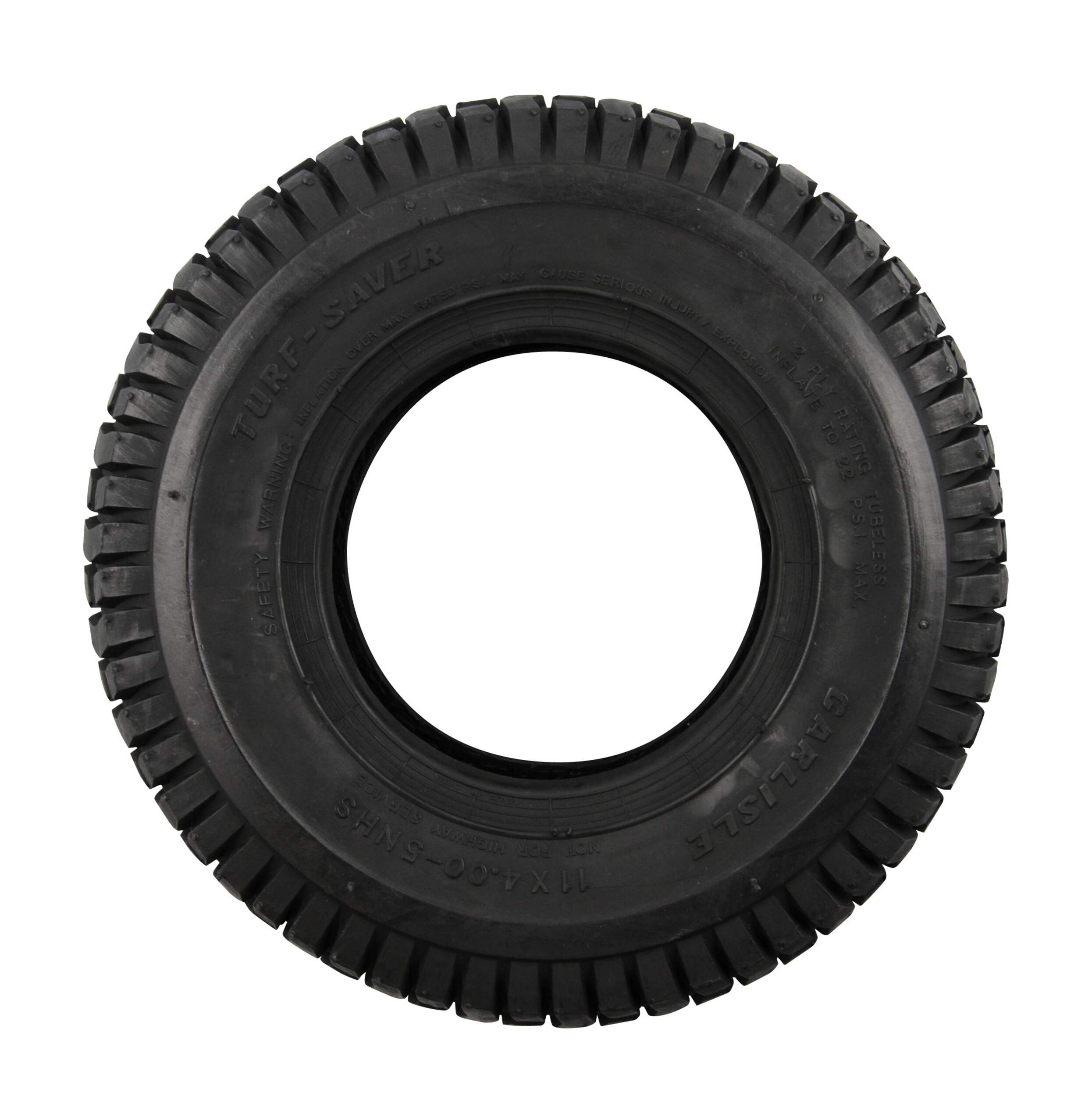 Pneu de rechange pour tracteur de pelouse et VTT Atlas, 2 épaisseurs, 11 x 4-5 po Side_Left