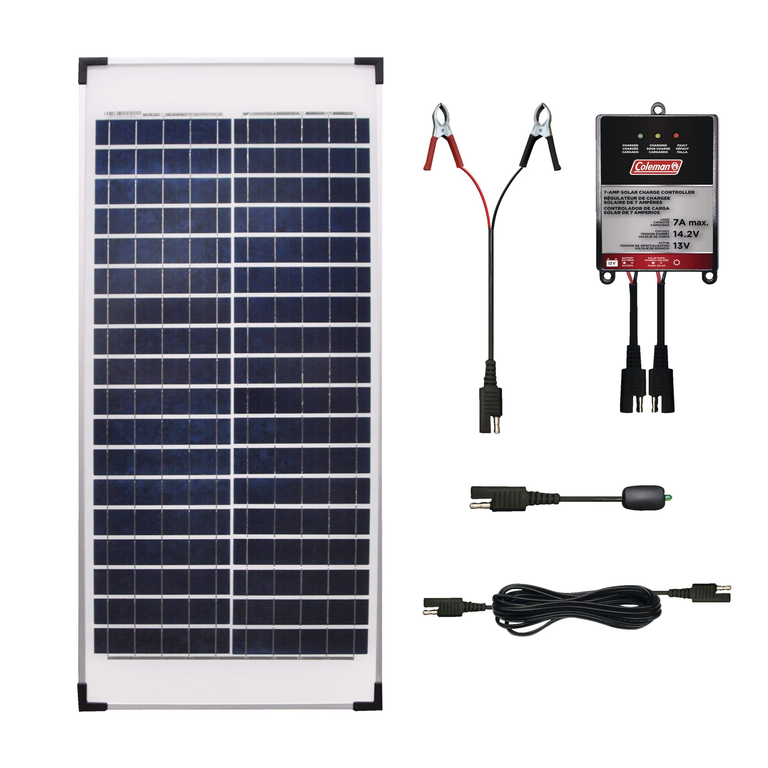 Chargeur solaire portable 5W 10W pour batteries 12V en voiture et en bateau  | ECO-WORTHY