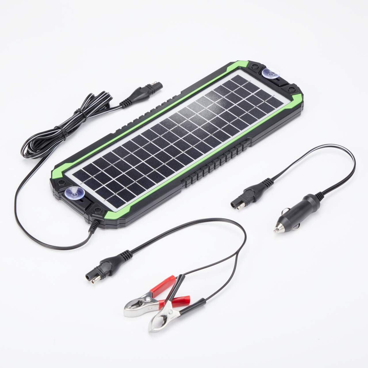 Labymos Chargeur de batterie de voiture solaire 8,5 W/12 V avec  allume-cigare, panneau d'énergie solaire 
